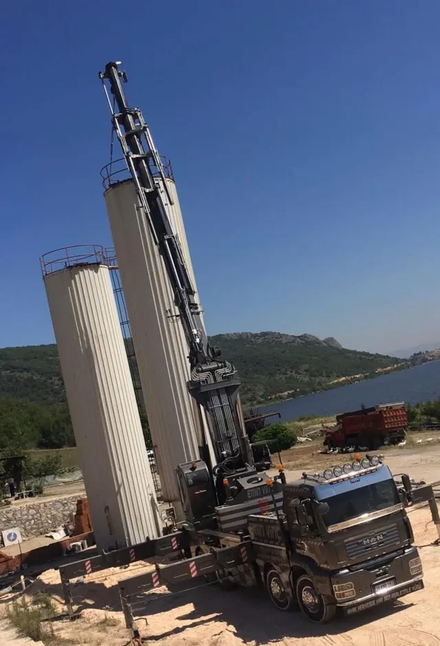 İnegöl vinç hizmeti: Silo montajı